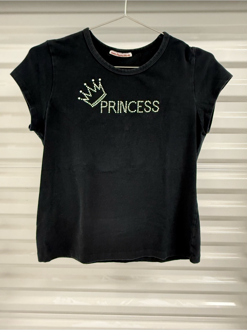 Vintage Y2K "Princess" Rhinestone baby tee